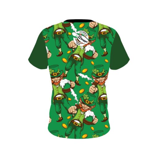 12 Bagger St Patrick's Day Lucky Day CoolWick Bowling Jersey - Image 2