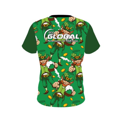 900 Global St Patrick's Day Lucky Day CoolWick Bowling Jersey - Image 2
