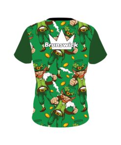 Alternative view of Brunswick St Patrick's Day Lucky Day CoolWick Bowling Jersey
