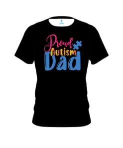 Proud Autism Dad Autism Awareness CoolWick Bowling Jersey