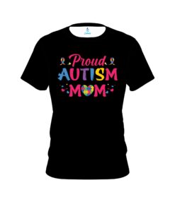 Proud Autism Mom Autism Awareness CoolWick Bowling Jersey