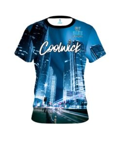 Signature Logo Autism Light It Up Blue Buildings CoolWick Bowling Jersey