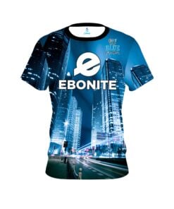 Ebonite Autism Light It Up Blue Buildings CoolWick Bowling Jersey