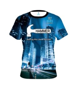 Hammer Autism Light It Up Blue Buildings CoolWick Bowling Jersey
