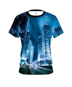 Plain Autism Light It Up Blue Buildings CoolWick Bowling Jersey