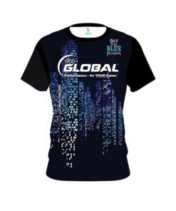 900 Global Autism Light it Up Blue Pixels Bowling Jersey