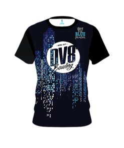 DV8 Autism Light It Up Blue Pixels CoolWick Bowling Jersey