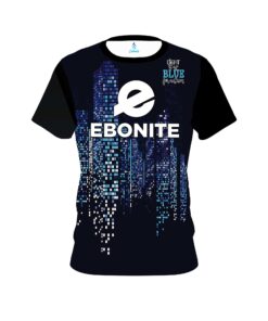 Ebonite Autism Light It Up Blue Pixels CoolWick Bowling Jersey