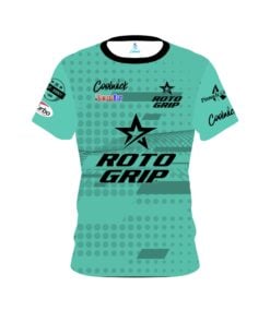 Stu Williams Teal Swirl CoolWick Bowling Jersey