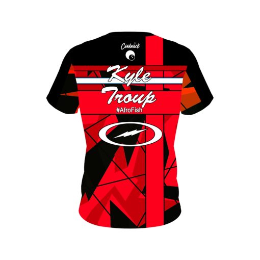 Kyle Troup Red Fro CoolWick Bowling Jersey - Image 2