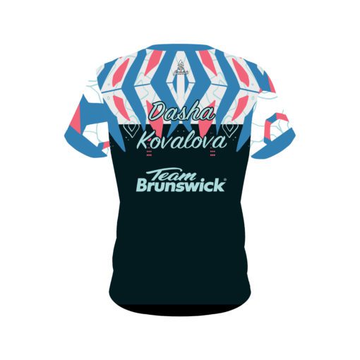 Brunswick Dasha Kovalova Pattern Fun CoolWick Bowling Jersey - Image 2