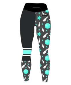 TGIF Stefanie Johnson Turq Bowling Party FanieHose Leggings