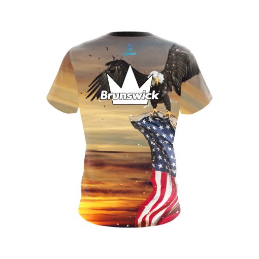 Brunswick American Eagle Sunrise CoolWick Bowling Jersey - Image 2