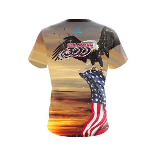 Columbia 300 American Eagle Sunrise CoolWick Bowling Jersey - Image 2