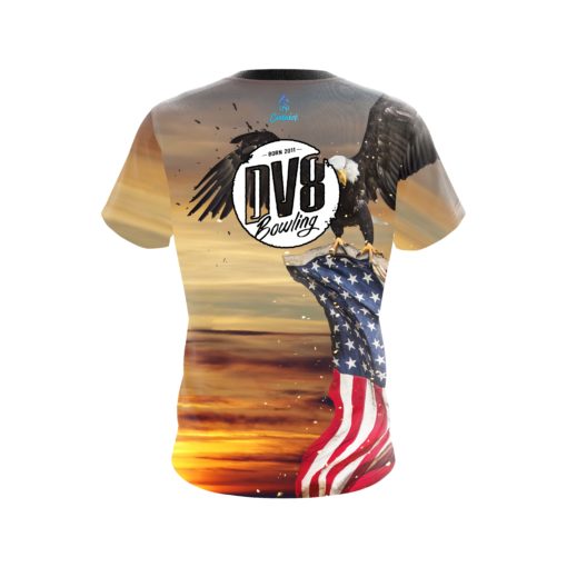 DV8 American Eagle Sunrise CoolWick Bowling Jersey - Image 2