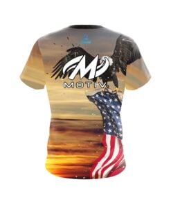 Alternative view of Motiv American Eagle Sunrise CoolWick Bowling Jersey