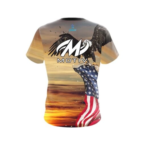 Motiv American Eagle Sunrise CoolWick Bowling Jersey - Image 2