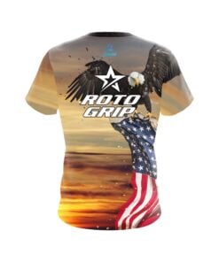 Alternative view of Roto Grip American Eagle Sunrise CoolWick Bowling Jersey