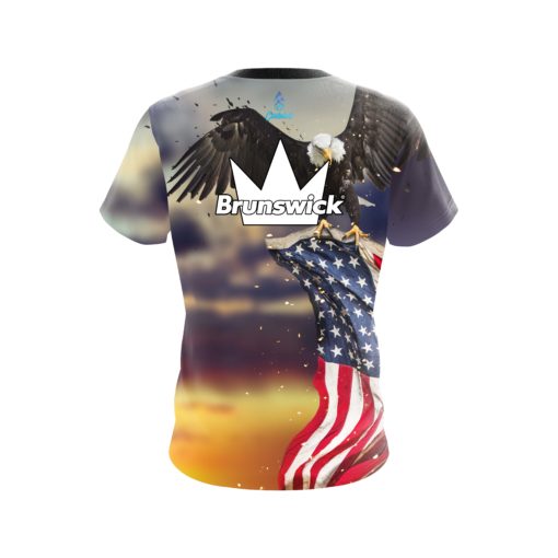 Brunswick American Eagle Sunset CoolWick Bowling Jersey - Image 2