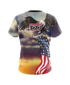 Alternative view of Columbia 300 American Eagle Sunset CoolWick Bowling Jersey