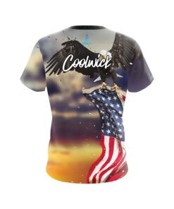 Alternative view of Signature Coolwick American Eagle Sunset Bowling Jersey