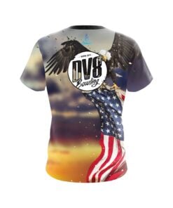 Alternative view of DV8 American Eagle Sunset CoolWick Bowling Jersey
