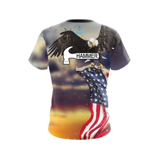 Hammer American Eagle Sunset CoolWick Bowling Jersey - Image 2
