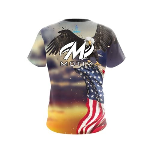 Motiv American Eagle Sunset CoolWick Bowling Jersey - Image 2