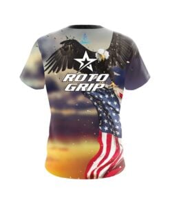 Alternative view of Roto Grip American Eagle Sunset CoolWick Bowling Jersey