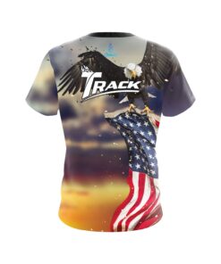 Alternative view of Track American Eagle Sunset CoolWick Bowling Jersey