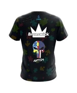 Alternative view of Brunswick Autism Punisher CoolWick Bowling Jersey