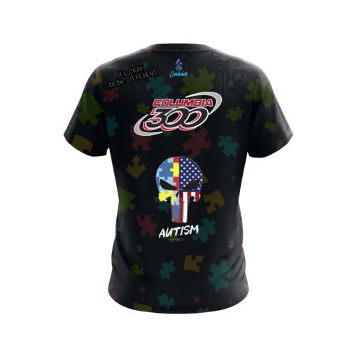 Columbia 300 Autism Punisher CoolWick Bowling Jersey - Image 2