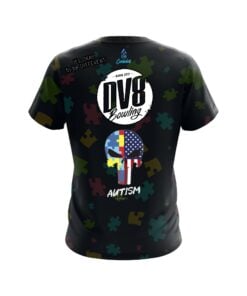 Alternative view of DV8 Autism Punisher CoolWick Bowling Jersey