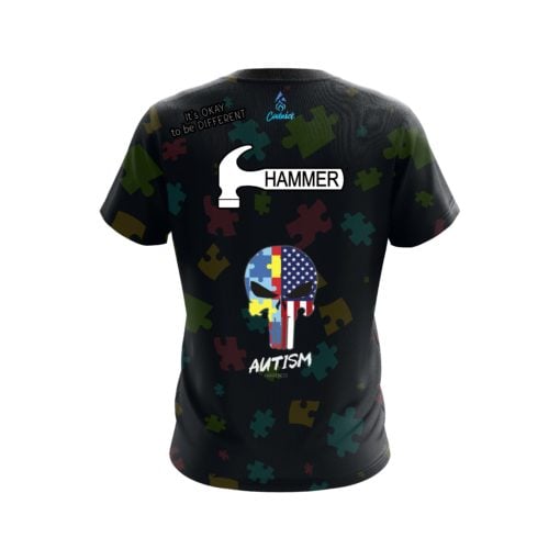Hammer Autism Punisher CoolWick Bowling Jersey - Image 2