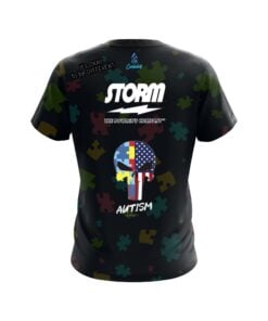 Alternative view of Storm Autism Punisher CoolWick Bowling Jersey