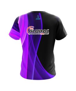 Alternative view of 900 Global Deep Curves Purple CoolWick Bowling Jersey