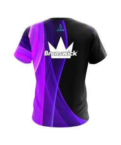 Alternative view of Brunswick Deep Curves Purple CoolWick Bowling Jersey