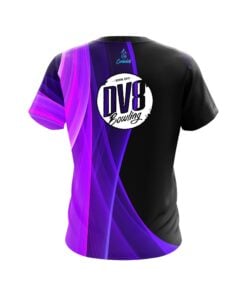 Alternative view of DV8 Deep Curves Purple CoolWick Bowling Jersey