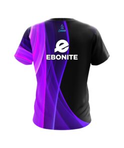 Alternative view of Ebonite Deep Curves Purple CoolWick Bowling Jersey