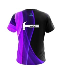Alternative view of Hammer Deep Curves Purple CoolWick Bowling Jersey