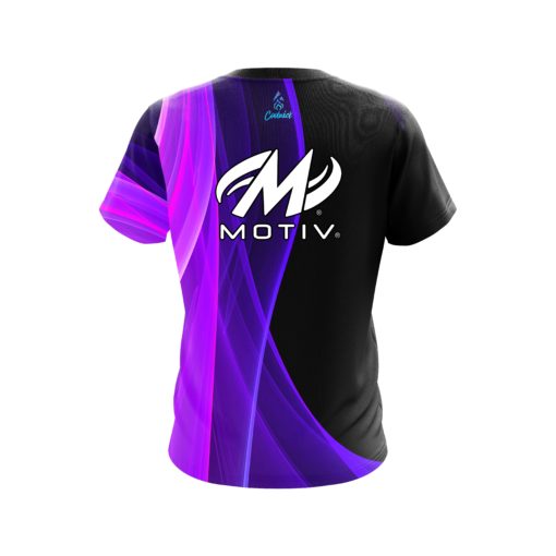 Motiv Deep Curves Purple CoolWick Bowling Jersey - Image 2