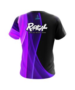Alternative view of Radical Deep Curves Purple CoolWick Bowling Jersey