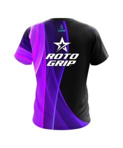 Alternative view of Roto Grip Deep Curves Purple CoolWick Bowling Jersey