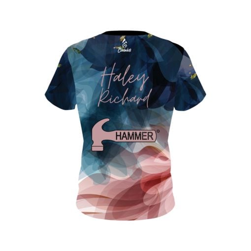 Haley Richard Water Flowers CoolWick Bowling Jersey - Image 2