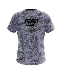 Alternative view of Storm Flower Tattoo CoolWick Bowling Jersey