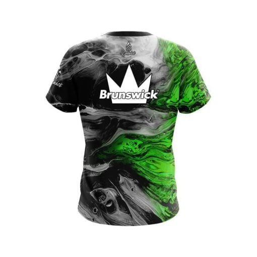 Brunswick Green Lava CoolWick Bowling Jersey - Image 2