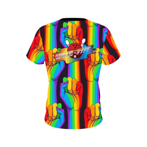 Cleveland G.I.F.T. CoolWick Rainbow Hands Bowling Jersey - Image 2