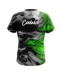 Alternative view of Signature Coolwick Green Lava Bowling Jersey