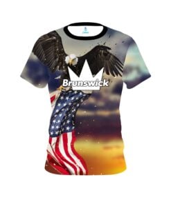Brunswick American Eagle Sunset CoolWick Bowling Jersey