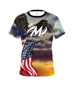 Motiv American Eagle Sunset CoolWick Bowling Jersey